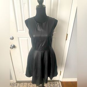 Willow & Clay faux leather mini dress